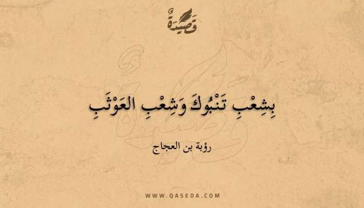 قصيدة بشعب تنبوك وشعب العوثب