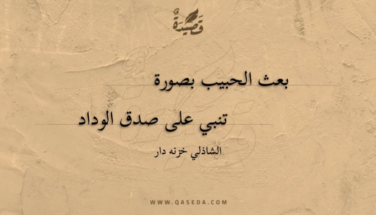 قصيدة بعث الحبيب بصورة