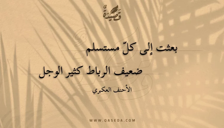 قصيدة بعثت إلى كل مستسلم