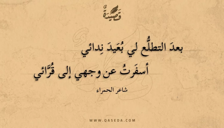 قصيدة بعد التطلع لي بعيد ندائي