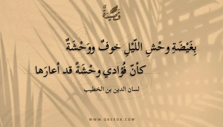 قصيدة بغيضة وحش الليل خوف ووحشة