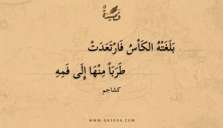 قصيدة بلغته الكأس فارتعدت