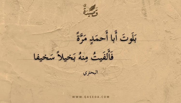 قصيدة بلوت أبا أحمد مرة