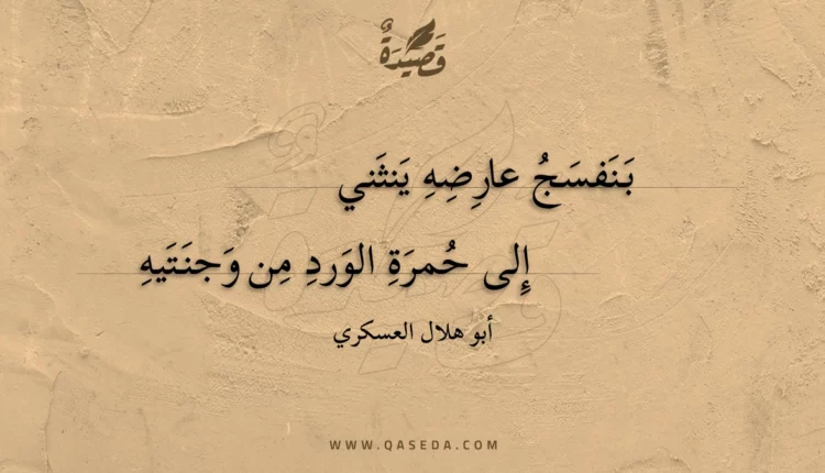 قصيدة بنفسج عارضه ينثني
