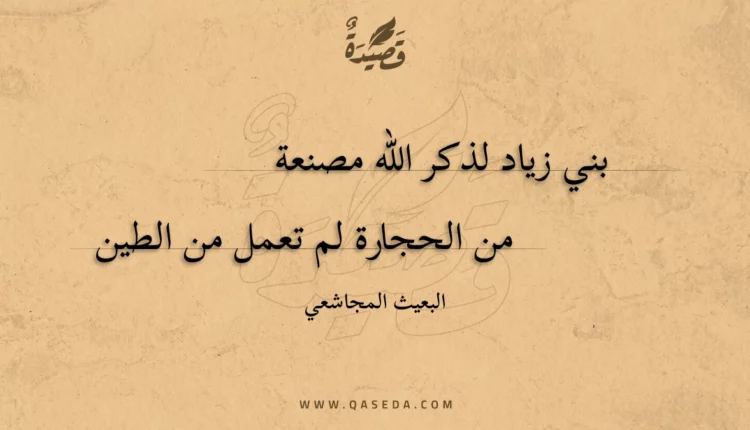 قصيدة بني زياد لذكر الله مصنعة