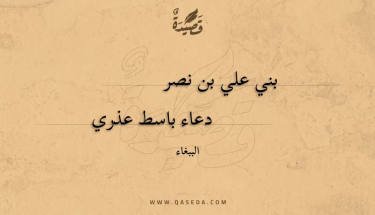قصيدة بني علي بن نصر