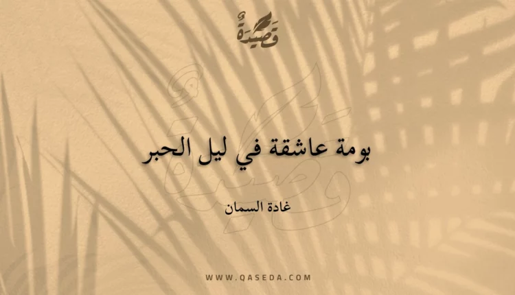 قصيدة بومة عاشقة في ليل الحبر