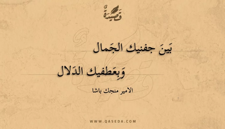 قصيدة بين جفنيك الجمال