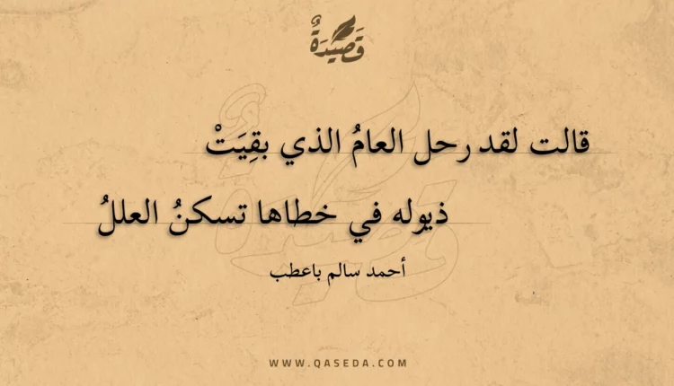 قصيدة بين عامين