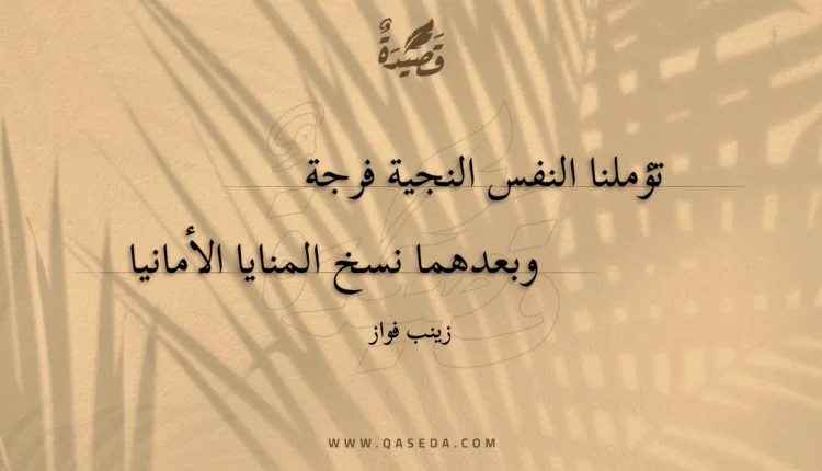 قصيدة تؤملنا النفس النجية فرجة