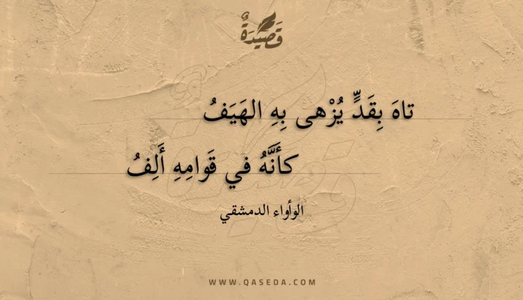 قصيدة تاه بقد يزهى به الهيف