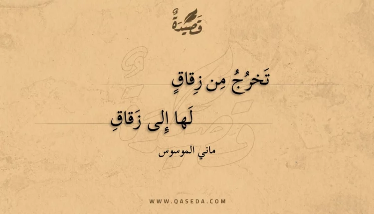 قصيدة تخرج من زقاق
