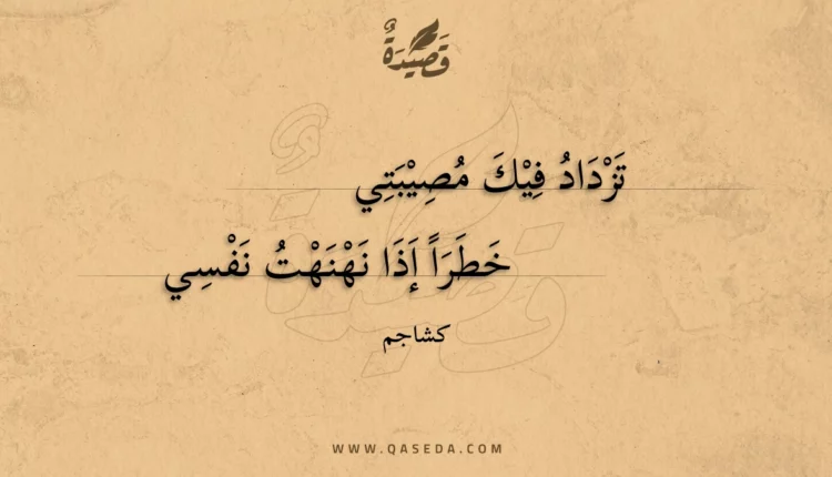 قصيدة تزداد فيك مصيبتي