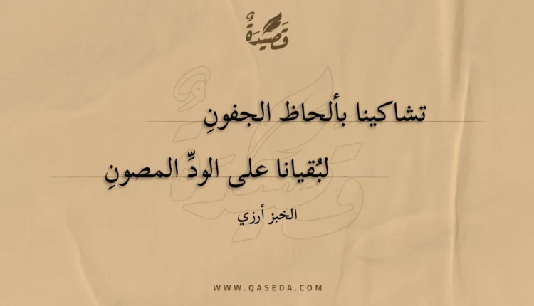 قصيدة تشاكينا بألحاظ الجفون