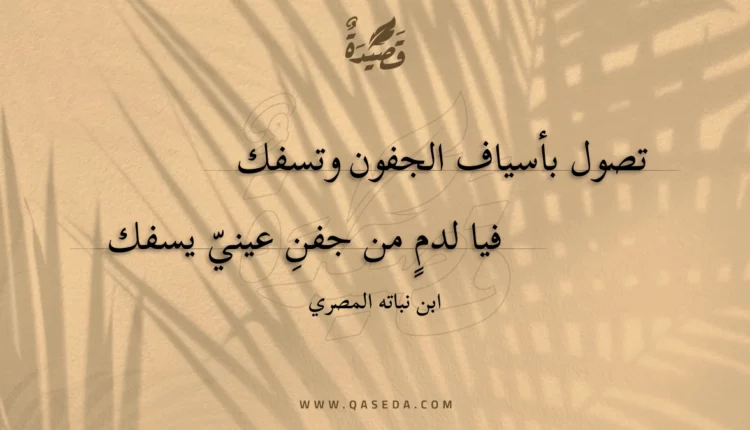 قصيدة تصول بأسياف الجفون وتسفك