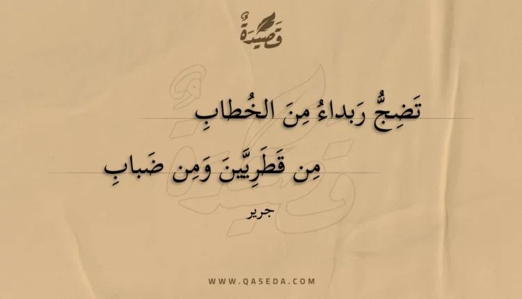 قصيدة تضج ربداء من الخطاب