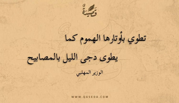 قصيدة تطوي بأوتارها الهموم كما