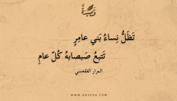 قصيدة تظل نساء بني عامر