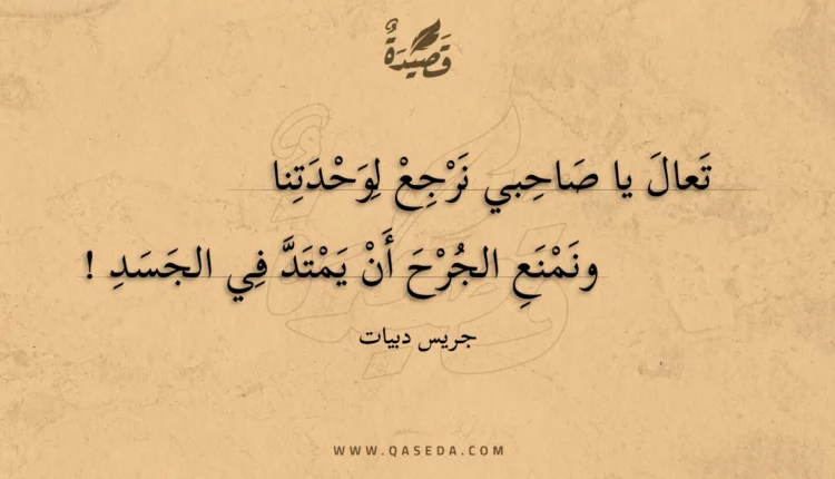 قصيدة تعال يا صاحبي نرجع لوحدتنا