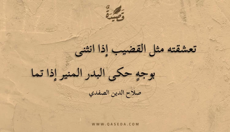 قصيدة تعشقته مثل القضيب إذا انثنى
