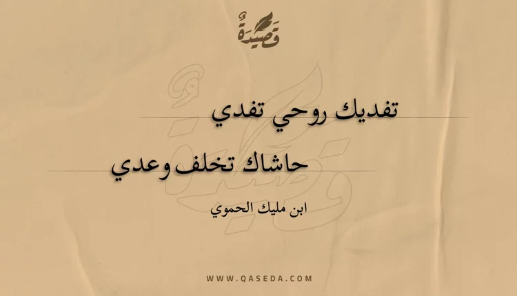 قصيدة تفديك روحي تفدي