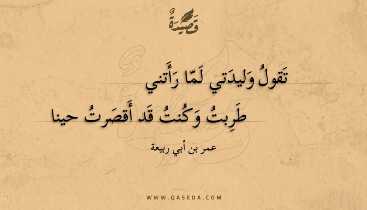 قصيدة تقول وليدتي لما رأتني