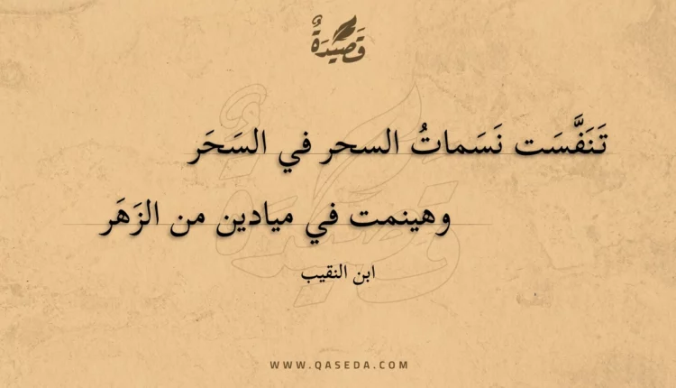قصيدة تنفست نسمات السحر في السحر
