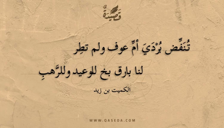 قصيدة تنفض بردي أم عوف ولم تطر