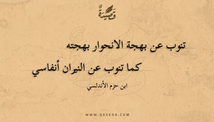 قصيدة تنوب عن بهجة الانحوار بهجته