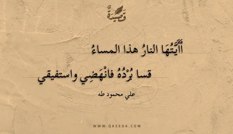 قصيدة ثلج ونار