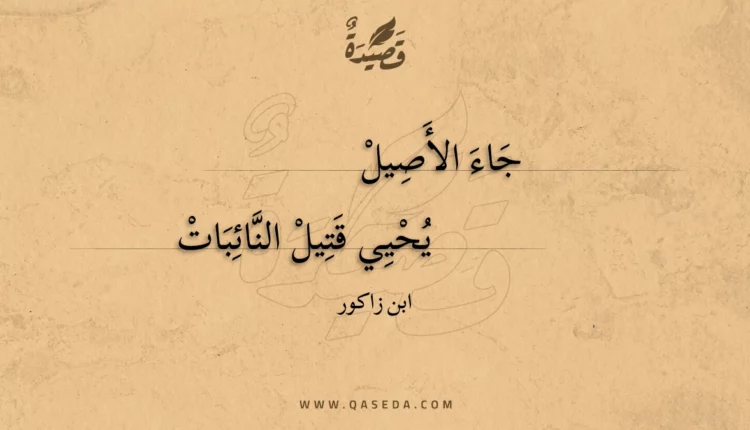 قصيدة جاء الأصيل