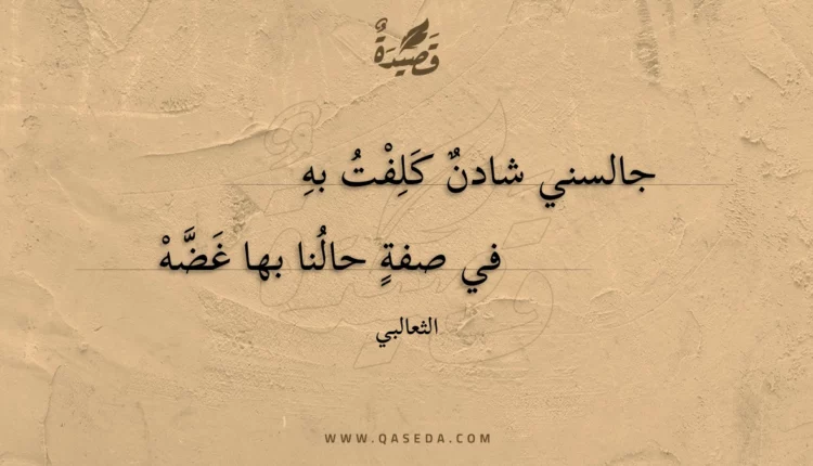 قصيدة جالسني شادن كلفت به