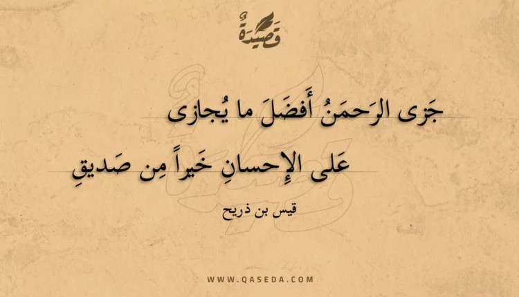 قصيدة جزى الرحمن أفضل ما يجازى