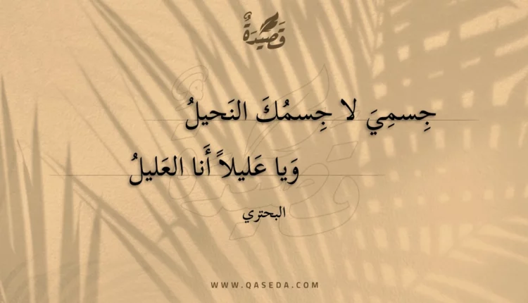 قصيدة جسمي لا جسمك النحيل