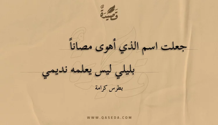 قصيدة جعلت اسم الذي أهوى مصانا