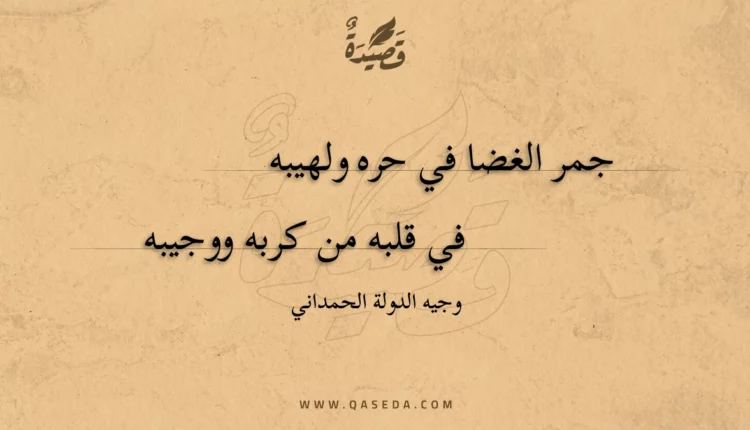 قصيدة جمر الغضا في حره ولهيبه