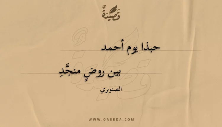قصيدة حبذا يوم أحمد