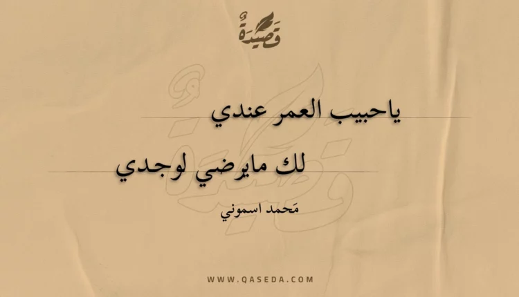 قصيدة حبيب العمر