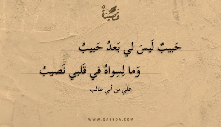 قصيدة حبيب ليس لي بعد حبيب