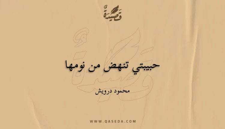 قصيدة حبيبتي تنهض من نومها