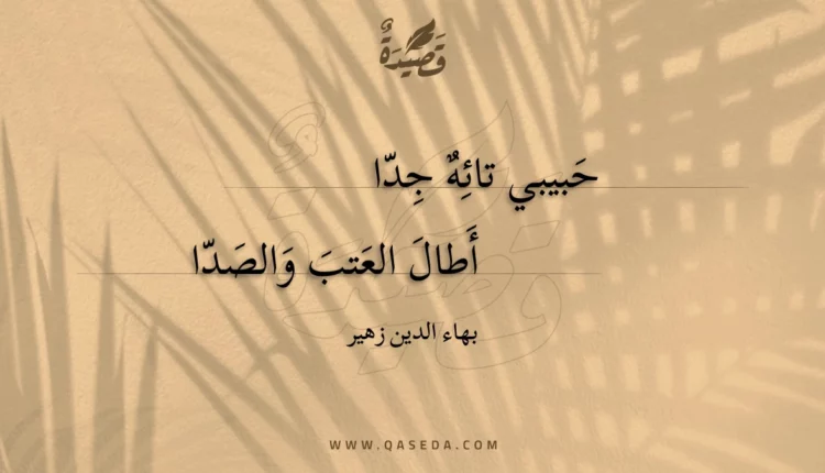 قصيدة حبيبي تائه جدا
