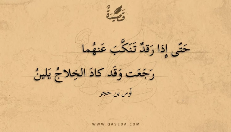 قصيدة حتى إذا رقد تنكب عنهما