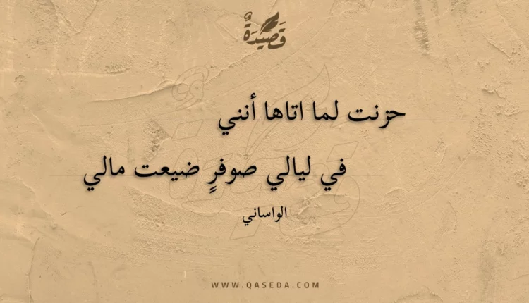 قصيدة حزنت لما اتاها أنني