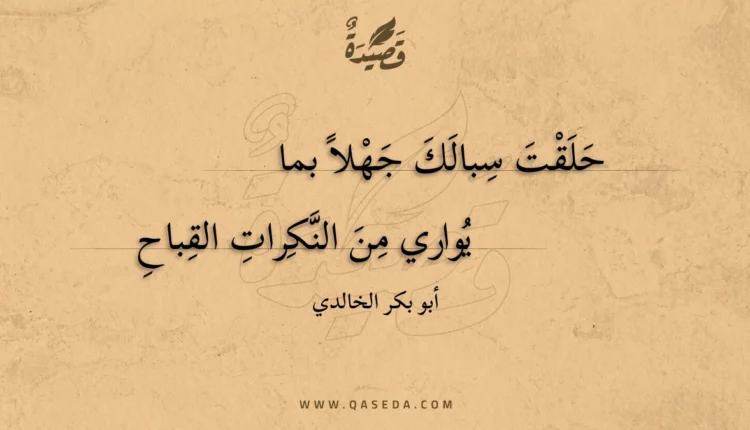 قصيدة حلقت سبالك جهلا بما