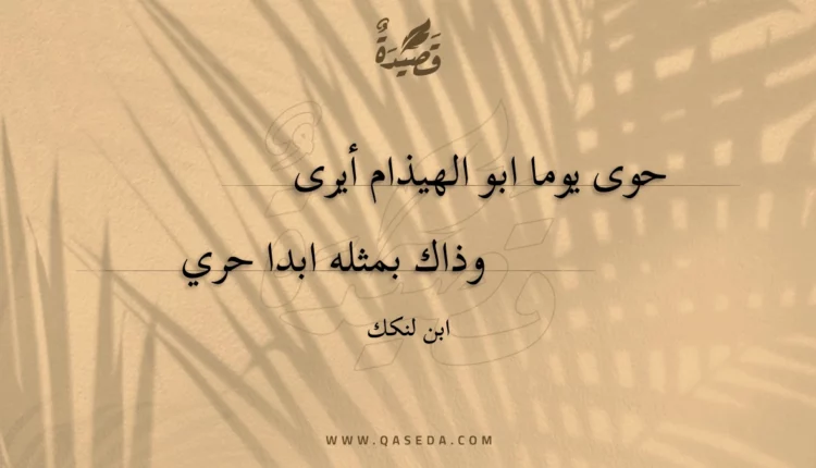 قصيدة حوى يوما ابو الهيذام أيرى