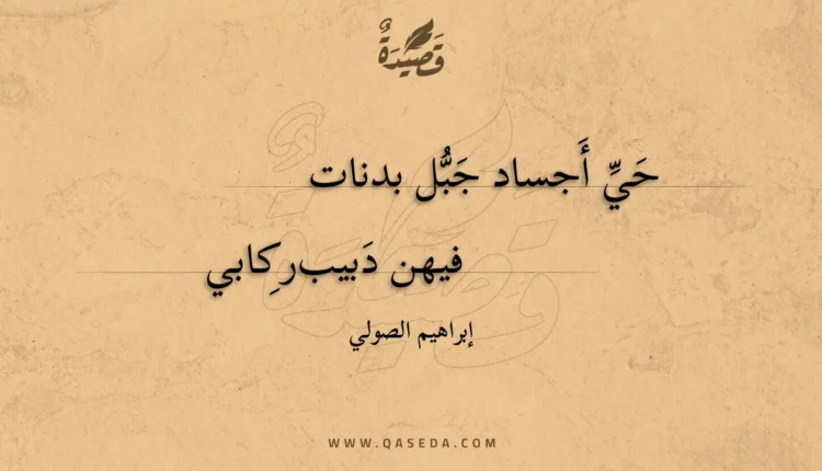قصيدة حي أجساد جبل بدنات