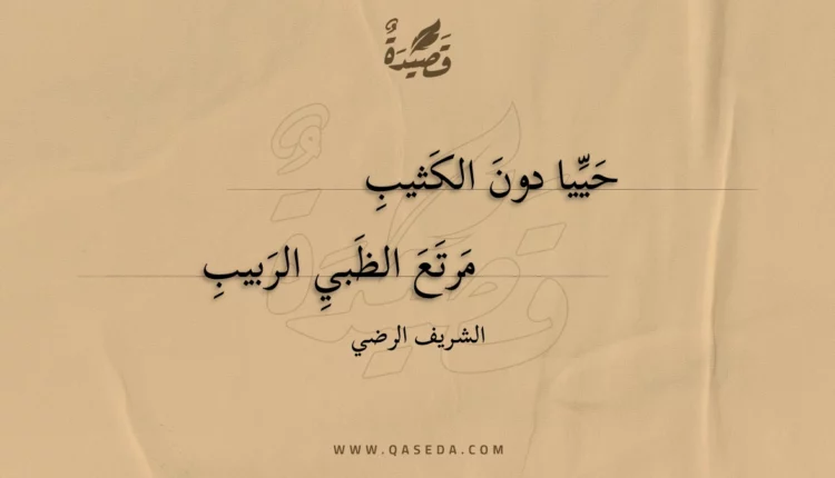 قصيدة حييا دون الكثيب