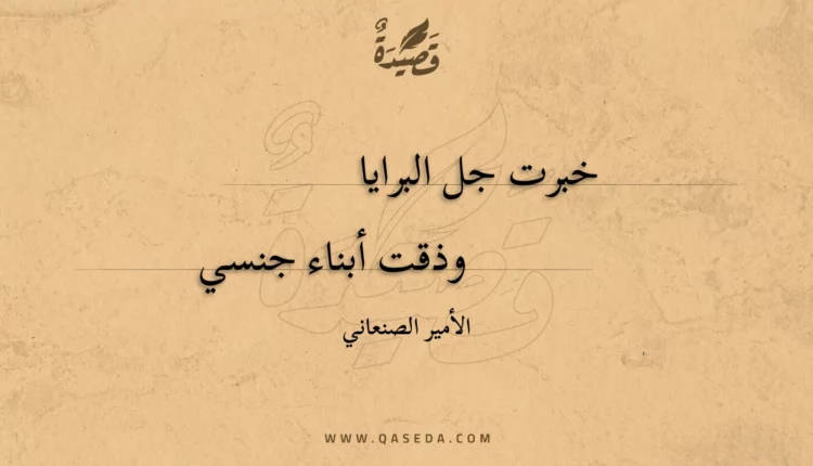 قصيدة خبرت جل البرايا