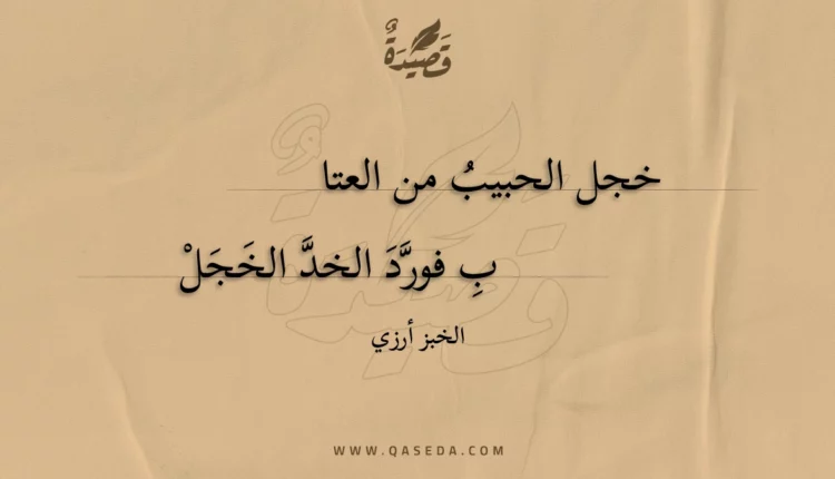 قصيدة خجل الحبيب من العتاب