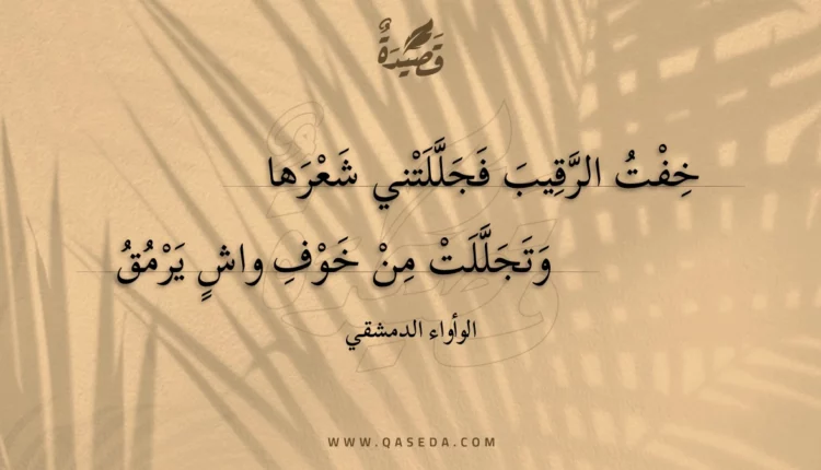 قصيدة خفت الرقيب فجللتني شعرها